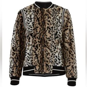 Saylor Faux Fur Emmanuel Bomber Jacket size S